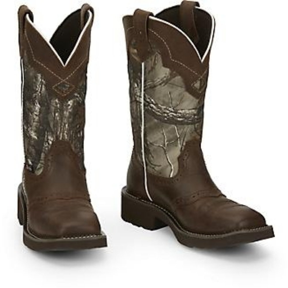 Justin Boots Western Raya Cowgirl Boots Sz 8